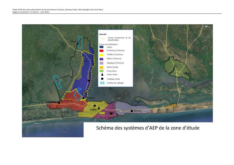 PROJET D&rsquo;AEP DES ZONES PERIURBAINES DE GRAND COTONOU (Cotonou, Abomey-Calavi, Sémé-Kpodji) et Porto-Novo
